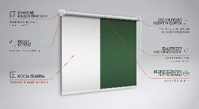 Fensterrollo in der Farbe Grün