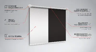 Fensterrollo in der Farbe Schwarz