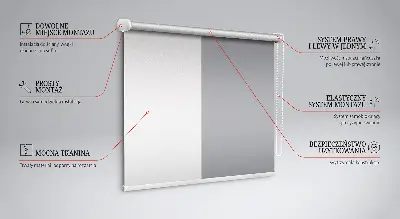 Fensterrollo in der Farbe Grau