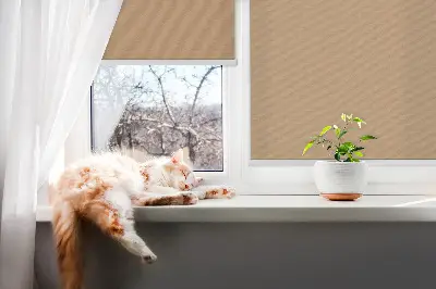 Rollo für Fenster in der Farbe Beige