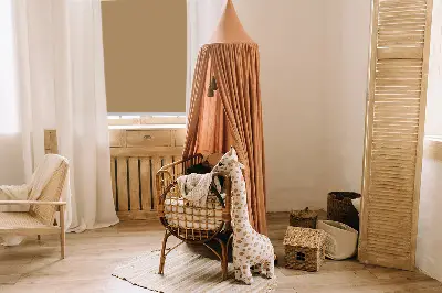 Fensterrollo innen in der Farbe Braun