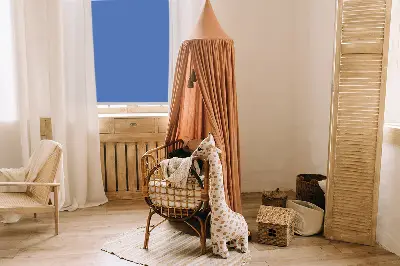 Fensterrollo in der Farbe Blau