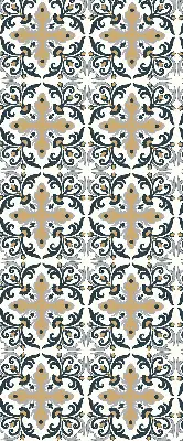 Rollo mit marokkanischem Fliesendesign