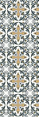 Rollo mit marokkanischem Fliesendesign