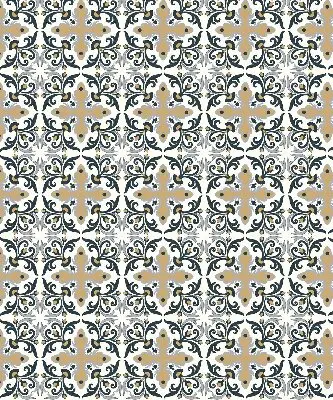 Rollo mit marokkanischem Fliesendesign