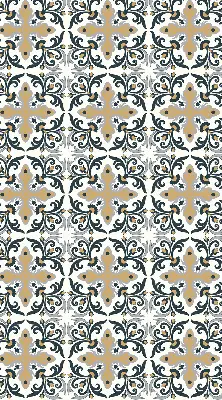 Rollo mit marokkanischem Fliesendesign