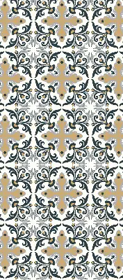 Rollo mit marokkanischem Fliesendesign