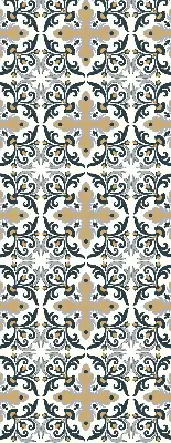 Rollo mit marokkanischem Fliesendesign