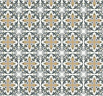 Rollo mit marokkanischem Fliesendesign