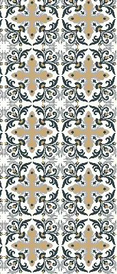 Rollo mit marokkanischem Fliesendesign