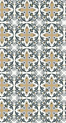 Rollo mit marokkanischem Fliesendesign