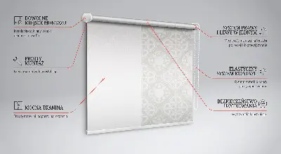 Fensterrollo mit Motiv marokkanischer Fliesen