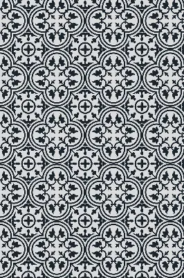 Rollo Fenster mit portugiesischem Fliesendesign