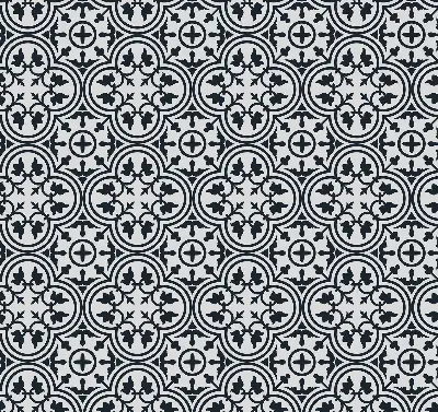 Rollo Fenster mit portugiesischem Fliesendesign