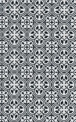 Rollo Fenster mit portugiesischem Fliesendesign