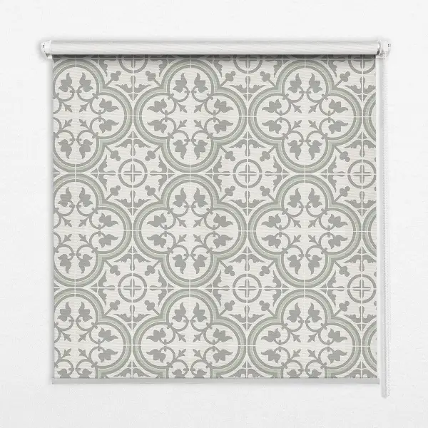 Fensterrollo mit Motiv portugiesischer Fliesen