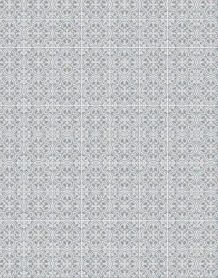 Fensterrollo mit portugiesischem Fliesendesign für den Innenbereich