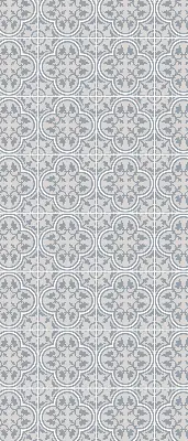 Fensterrollo mit portugiesischem Fliesendesign für den Innenbereich