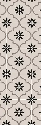 Fensterrollo mit marokkanischem Blumenfliesenmotiv