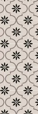 Fensterrollo mit marokkanischem Blumenfliesenmotiv