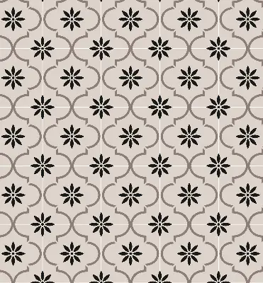 Fensterrollo mit marokkanischem Blumenfliesenmotiv