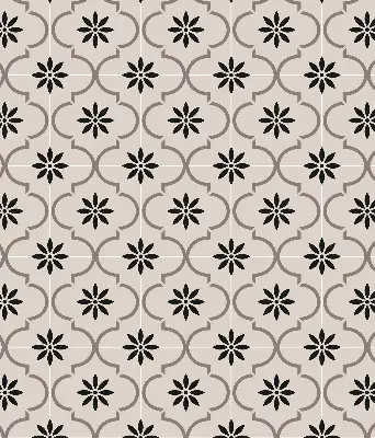 Fensterrollo mit marokkanischem Blumenfliesenmotiv