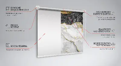 Fensterrollo in Marmoroptik