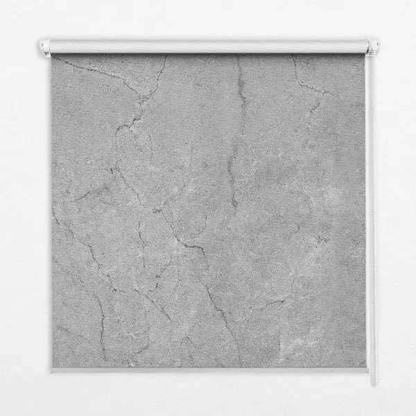 Fensterrollo innen in grauem Marmordesign