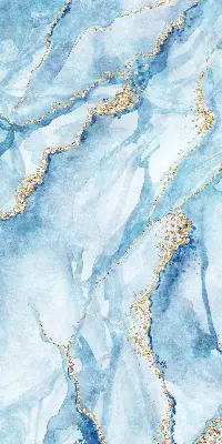 Fensterrollo mit blauem Marmordesign