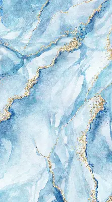 Fensterrollo mit blauem Marmordesign