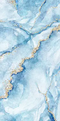 Fensterrollo mit blauem Marmordesign
