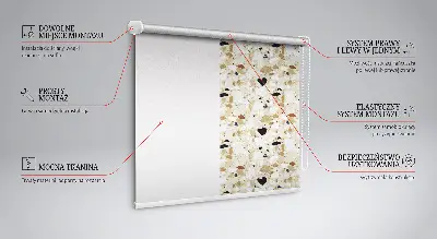 Fensterrollo in der Farbe Heller Granit