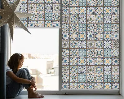 Fensterrollo für den Innenbereich im Mandala Design