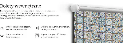 Fensterrollo für den Innenbereich im Mandala Design