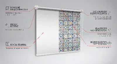 Fensterrollo für den Innenbereich im Mandala Design