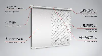 Rollo für Fenster in rechteckiger Form