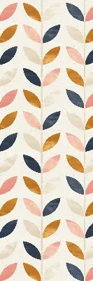 Fensterrollo mit Blättermotiv