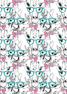 Fensterrollo mit Motiv einer Giraffe mit Brille