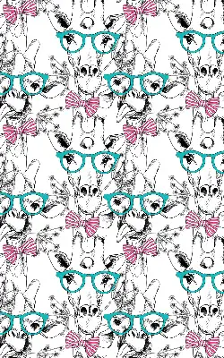 Fensterrollo mit Motiv einer Giraffe mit Brille