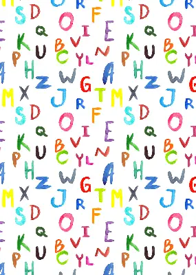 Fensterrollo für den Innenbereich mit bunten Buchstaben