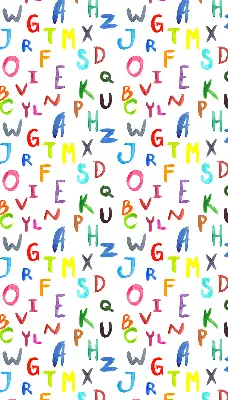 Fensterrollo für den Innenbereich mit bunten Buchstaben