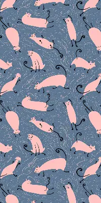 Fensterrollo mit Motiv rosa Katzen