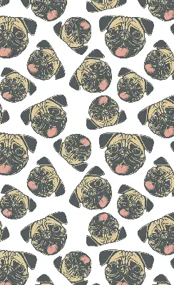 Fensterrollo für den Innenbereich mit Bulldogs Motiv