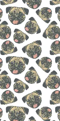 Fensterrollo für den Innenbereich mit Bulldogs Motiv