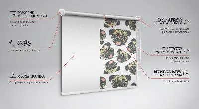 Fensterrollo für den Innenbereich mit Bulldogs Motiv
