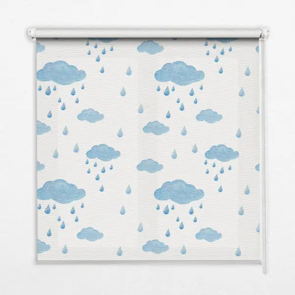 Rollo mit Wolken und Regen Motiv