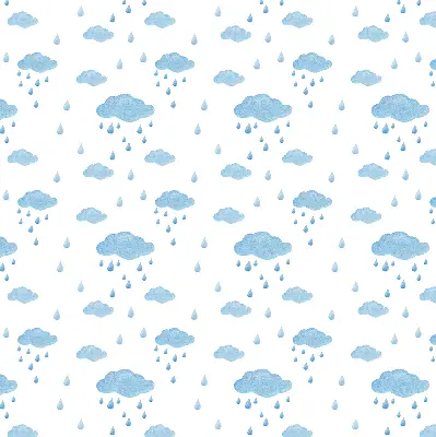 Rollo mit Wolken und Regen Motiv