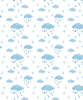 Rollo mit Wolken und Regen Motiv