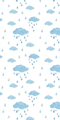 Rollo mit Wolken und Regen Motiv