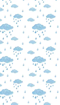 Rollo mit Wolken und Regen Motiv